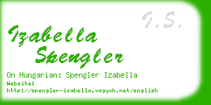 izabella spengler business card